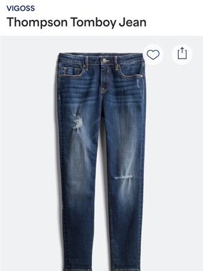 Vigoss Thompson Tomboy Distressed Skinny Jeans
